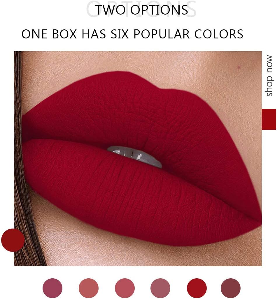 BestLand 6Pcs Matte Liquid Lipstick Makeup Set, Matte liquid Long-Lasting Wear Non-Stick Cup Not Fade Waterproof Lip Gloss (Set C) - Image 6